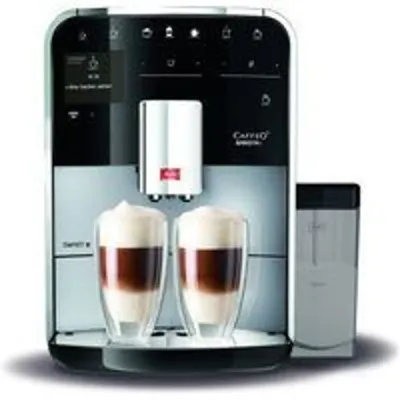 Cafetera Automática Espresso Melitta 1,8L 15 bar doble surtidor pantalla TFT plata