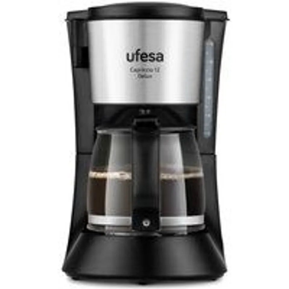 Cafetera de filtro Ufesa Capriccio 12 Delux 1,2L 680W jarra cristal filtro permanente