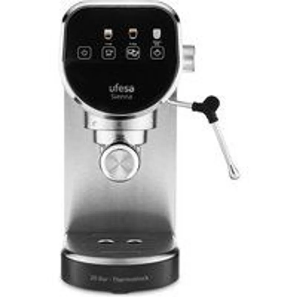 Cafetera Espresso Ufesa Sienna 0.9L 20 bares Thermoblock depósito extraíble vaporizador