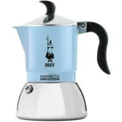Cafetera Italiana Bialetti 29587 100ml aluminio acero azul