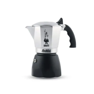 Cafetera Italiana Bialetti Brikka 0,17 L 4 Tazas Negra Acero Aluminio