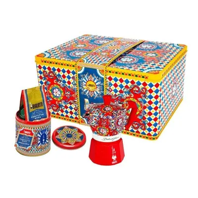 Cafetera Italiana Bialetti Dolce&Gabbana Carretto Siciliano 3 tazas 0,13L con café molido