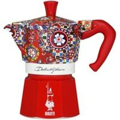 Cafetera Italiana Bialetti Dolce&Gabbana Moka Express 3 tazas aluminio termoplástico