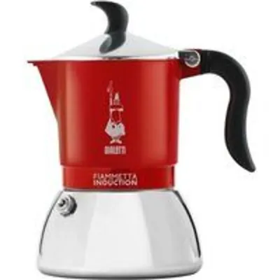 Cafetera Italiana Bialetti Fiammetta Induction 4 tazas 0,18L aluminio colores rojo-negro