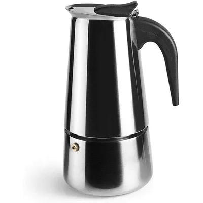 Cafetera Italiana Ibili 611006 6 tazas acero inoxidable asa baquelita