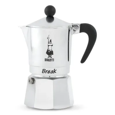 Cafetera Moka Bialetti Break 1 taza aluminio asa de nylon plata