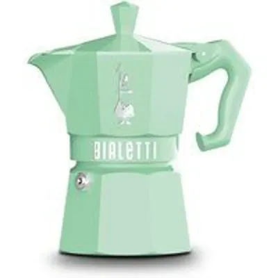Cafetera Moka Italiana Bialetti Moka Exclusive Verde 6 tazas aluminio termoplástico
