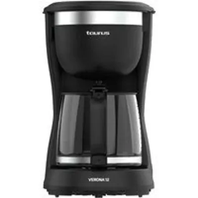 Cafetera Taurus Verona 12 Filtro 1,25L 12 Tazas Antigoteo Filtro Permanente Negro