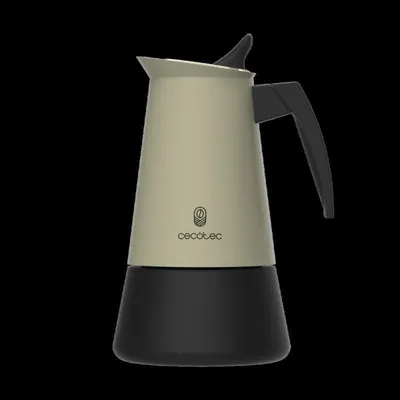 Cafetera Tradicional Cecotec Piccolina 600 300 ml 6 tazas acero inoxidable verde