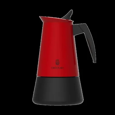 Cafetera tradicional Cecotec Piccolina 600 300 ml 6 tazas acero inoxidable roja