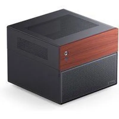 Caja Micro Torre Jonsbo N4 Black Acero Madera Negro ITX Micro ATX SFX
