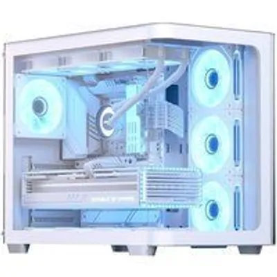 Caja PC Aerocool P500C Blanca ARGB Vidrio Templado ATX / Micro-ATX / Mini-ITX 4 Ventiladores