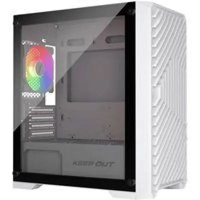 Caja PC Gaming Keep Out XC-220 Glass Micro-ATX ARGB Blanco Vidrio Templado