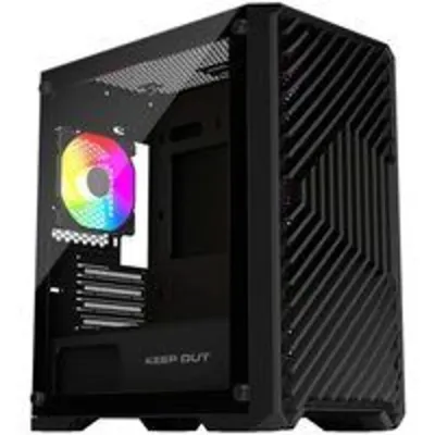 Caja PC Gaming Keep Out XC-220 Glass Micro-ATX Vidrio Templado ARGB Negro