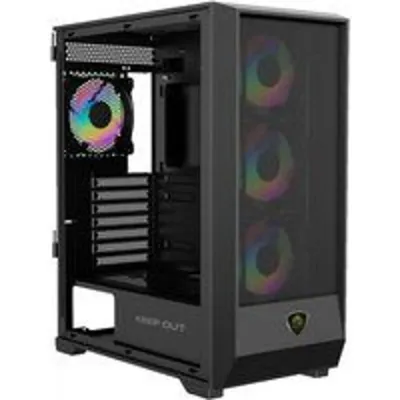 Caja PC Gaming KeepOut XC-501 MESH ATX/Micro-ATX/ITX ARGB Cristal Templado Negro