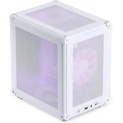 Caja PC Jonsbo C6 Mini Tower Blanco Acero ITX Micro ATX Gaming Compacta