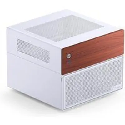 Caja PC Jonsbo N4 WHITE Micro Torre Blanco ITX micro ATX Acero Madera Gaming