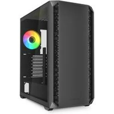 Caja PC Sharkoon AK2 RGB Negro ATX Panel Vidrio Templado 2x Ventilador Preinstalado USB-C