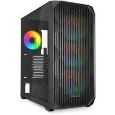 Caja PC Sharkoon AK3 RGB ATX Cristal Templado 4 Ventiladores PWM USB-C Negra