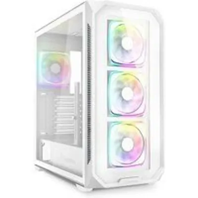 Caja PC Sharkoon AK5G RGB Blanco ATX Cristal Templado 4 Ventiladores PWM RGB USB-C