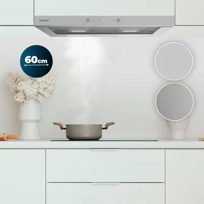 Campana extractora Cecotec Bolero Flux TLT 604400 Recirculación 60cm Control táctil y movimiento