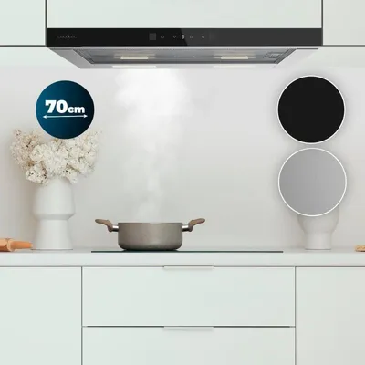 Campana extractora Cecotec Bolero Flux TLT 704400 Telescópica 70cm control táctil y filtros de carbono