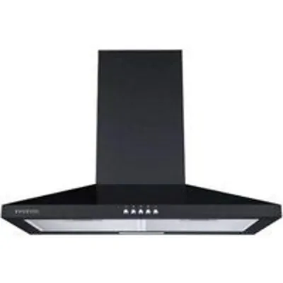 Campana extractora Infiniton CMPP-64NBH negra 60cm 400m3/h 3 niveles LED filtros aluminio