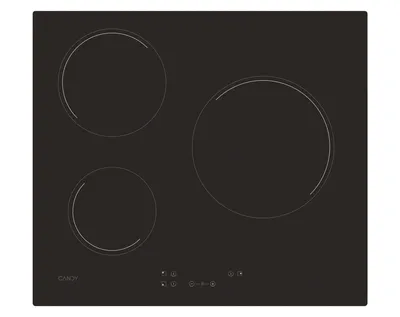 Candy CH63CC/4U2 Negro Integrado 59 cm Cerámico 3 zona(s)