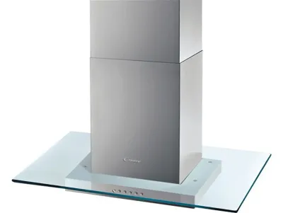 Candy CVMI 970 LX campana Isla Acero inoxidable, Transparente 727 m³/h
