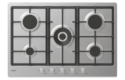 Candy Timeless CHG74WX Acero inoxidable Integrado 74.5 cm Encimera de gas 5 zona(s)
