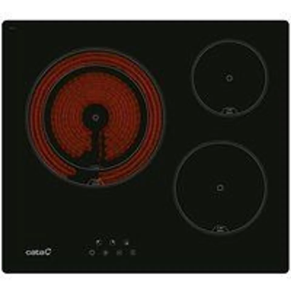 Cata TD 6003 BK Placa Vitrocerámica 3 Zonas 60cm Negra