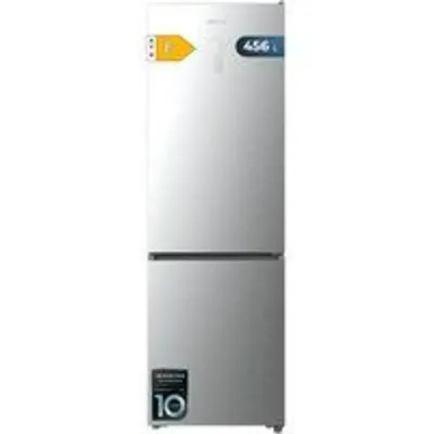 Cecotec Bolero CoolMarket Combi 456L Frigorífico 201cm Clase E Inox Display No Frost Inverter Plus