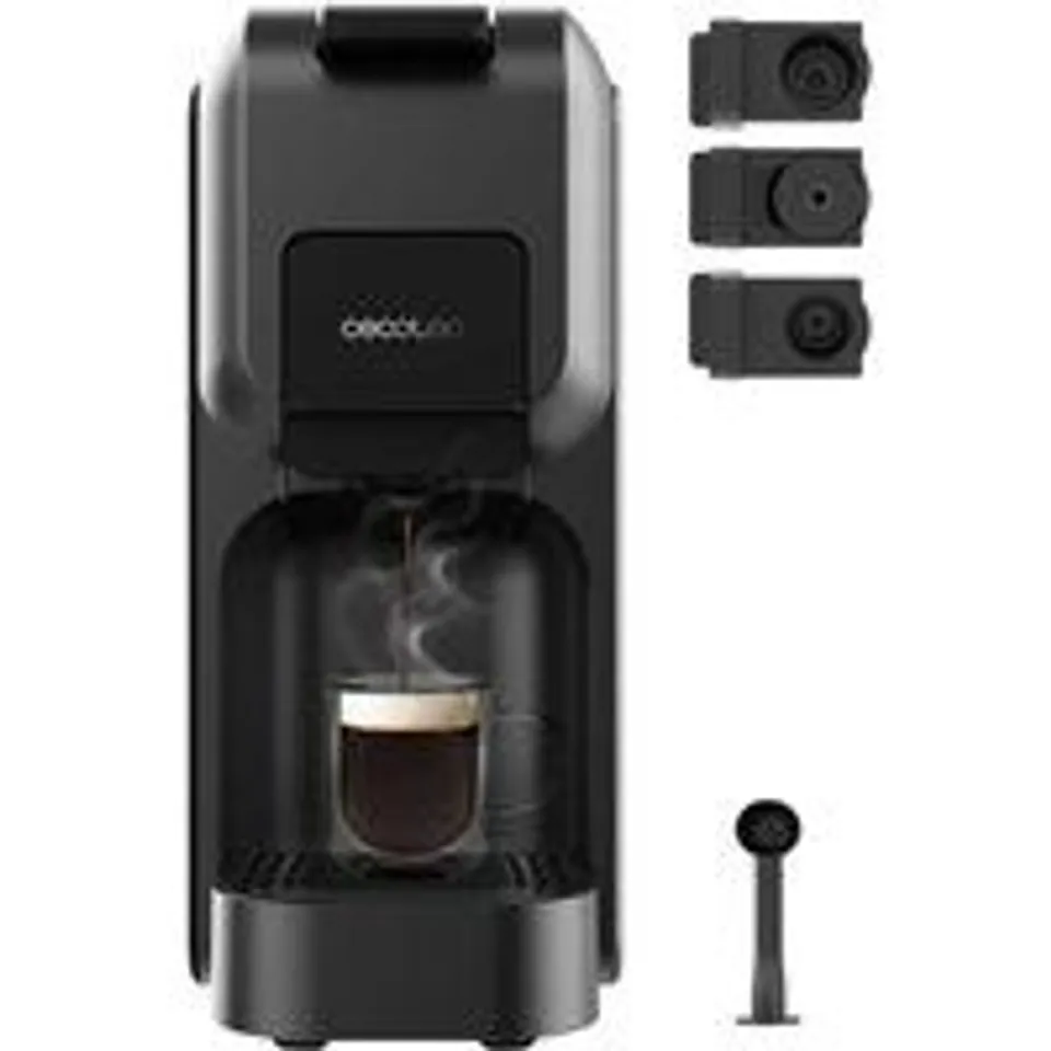 Cecotec FreeStyle Compact Black Cafetera Espresso y Multicápsulas Negra