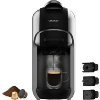 Cecotec FreeStyle Compact Cafetera Espresso 3 En 1 Apta Para Café Molido Dolce Gusto Y Nespresso Gris