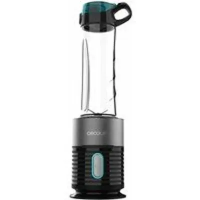 Cecotec Power Titanium 650 EasyGo Inox Batidora de Smoothies con Vaso Portátil 4 Cuchillas 0.6L 650W