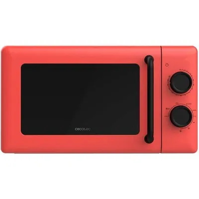 Cecotec Proclean 3110 Microondas Mecánico con Grill de 20 L y 700 W Rojo