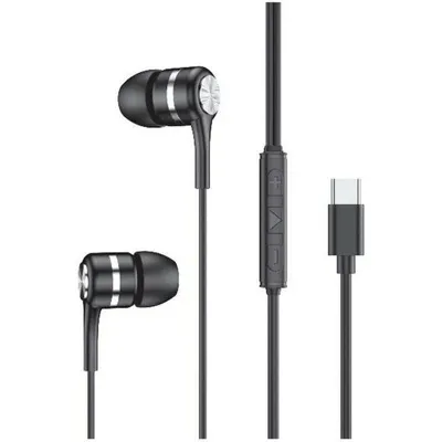 Celly Auriculares USB-C con Micrófono Negros