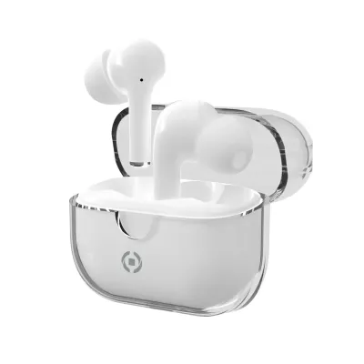 Celly CLEAR True Wireless In-Ear Bluetooth USB-C Blanco