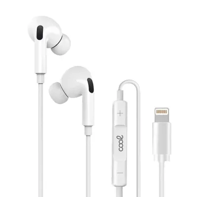 Cool Auriculares Estéreo con Micro para iPhone Blancos