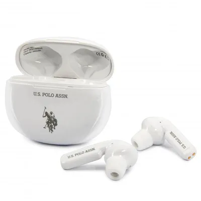Cool Auriculares Stereo Bluetooth Dual Pod Licencia Polo Ralph Lauren Blancos