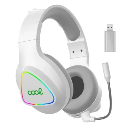 Cool Leopard Gaming 7.1 Auriculares Inalámbricos Blancos
