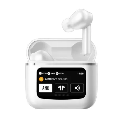 Cool Touch Auriculares Bluetooth LCD Táctil Blancos