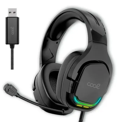 Cool Tuned Auriculares Stereo Gaming USB 7.1 LED RGB Negro