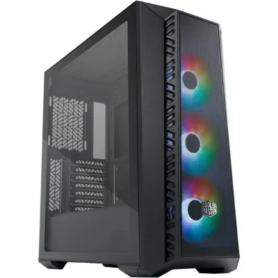 Cooler Master MasterBox MB520 Mesh Gabinete Midi Torre ARGB Cristal Templado USB-C 3.2 Negra