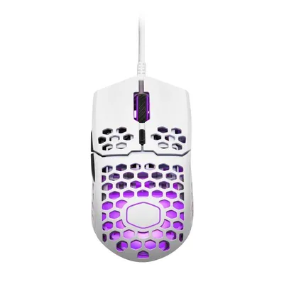 Cooler Master MM711 RGB-LED Ratón Gaming 16000 DPI Blanco Opaco
