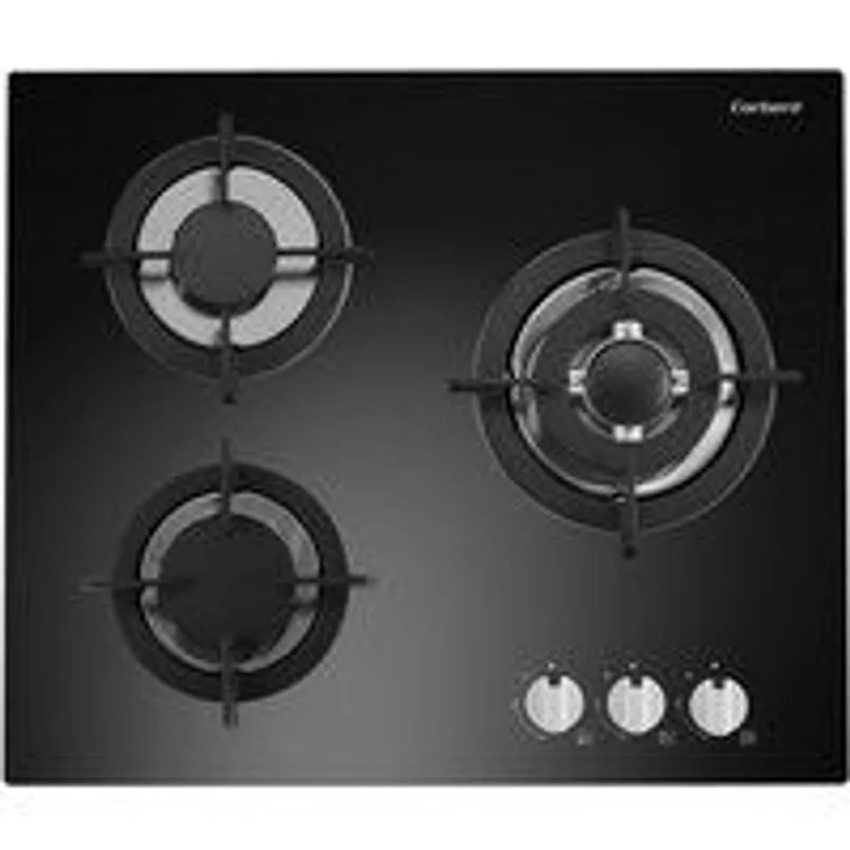 Corberó CPCGY2303N Encimera de Gas 3 Zonas 60cm en Cristal Negro