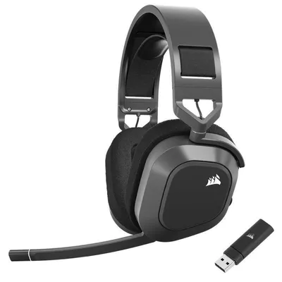 Corsair HS80 Max Wireless Auriculares Gaming Inalámbricos Carbón