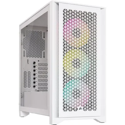 Corsair iCUE 4000D RGB AIRFLOW Caja Templada USB 3.2 Blanca