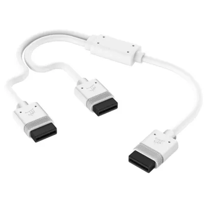 Corsair iCUE LINK Y-Cable 600mm Conectores Rectos Blanco