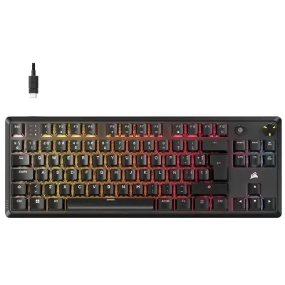 Corsair K70 CORE TKL Teclado Mecánico RGB MLX Red v2 Negro